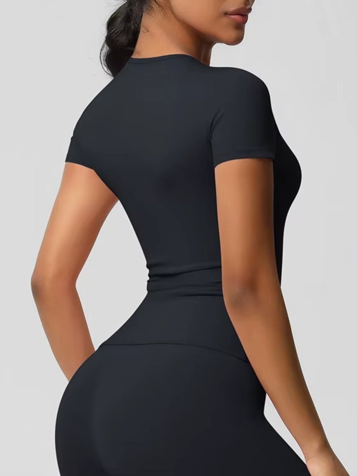 Crop Top Tee - Onyx